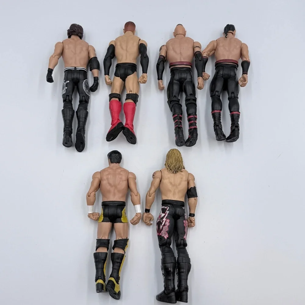 WWE Mattel Wrestling Figure Lot of 6 AJ Styles Edge Austin Aries The Ascension